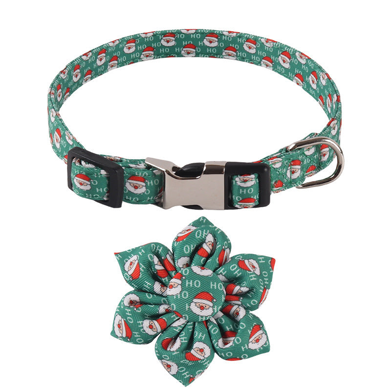 Pet Supplies Design Christmas Series Bow SUNFLOWER Holiday Dog Collar