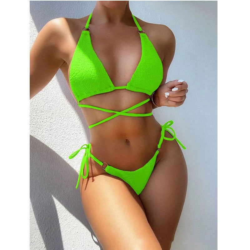 Women’s Split Bikini Set – Beach Swimwear