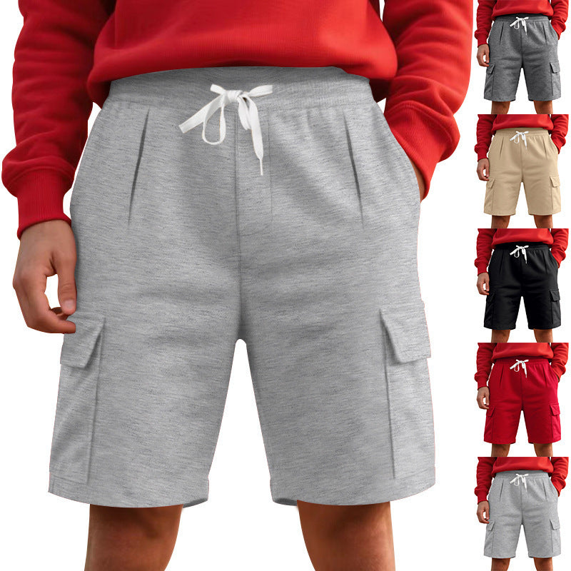 Men's Straight Leg Polyester Shorts In Multiple Colors