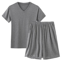 Deep Heather Gray V Neck