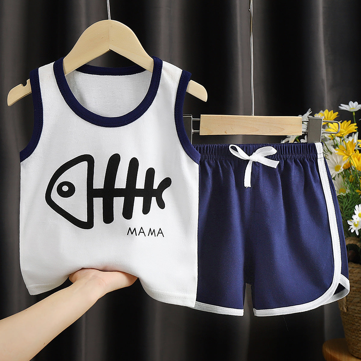 Summer Children’s Vest and Shorts Suit – Lightweight Kids Clothing Set