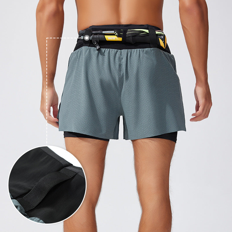 High Waist Compression Pants – Men’s Fitness Running & Yoga Leggings