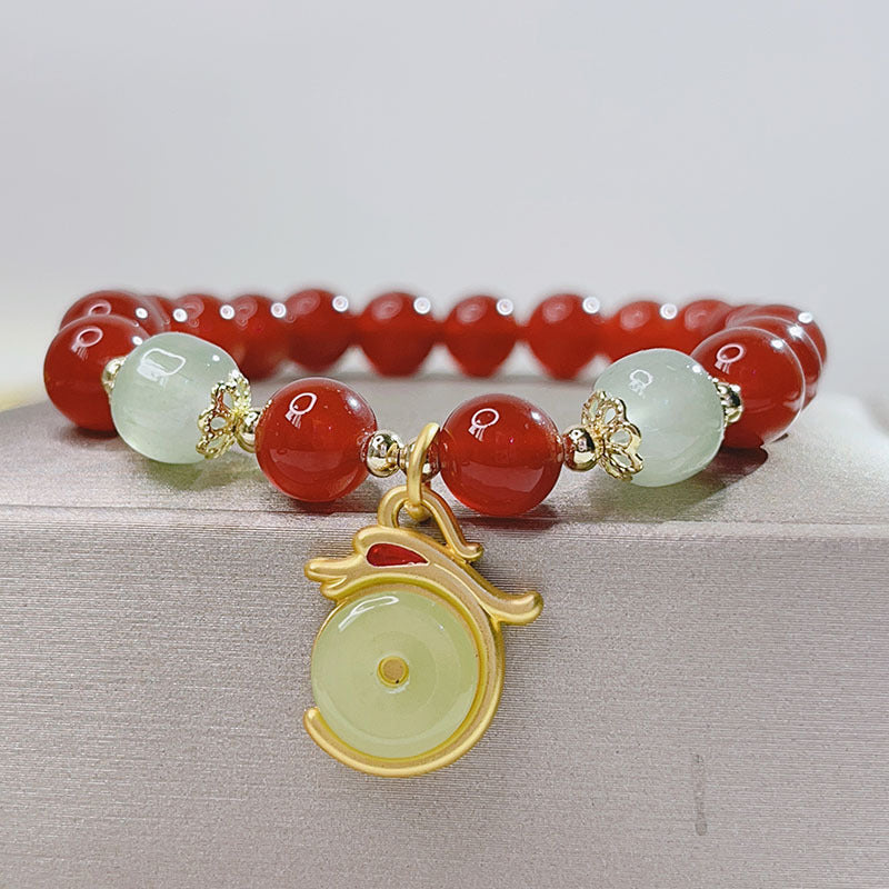 Red Agate Bracelet Female Lucky Bag Bamboo Festival New Year