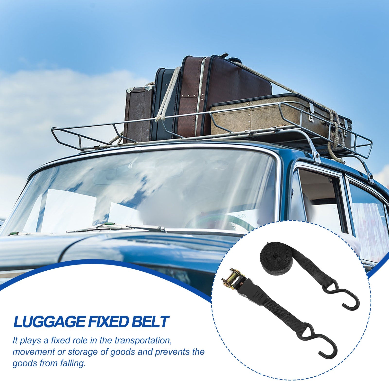 Automobile And Motorcycle Tightening Fixed Belt