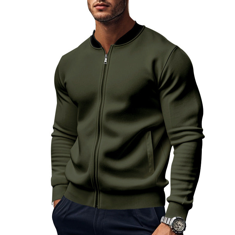 Long-sleeve Zipper Baseball Uniform Coat Jacket