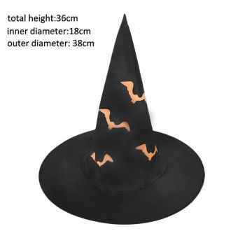 Halloween Ball Performance Prop Party Curved Pointed Skull Hat