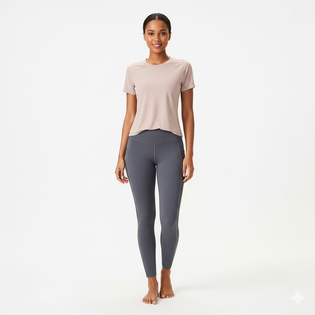 Women’s Loose Fit Yoga Top – Nude Feel Lightweight Sports T-Shirt