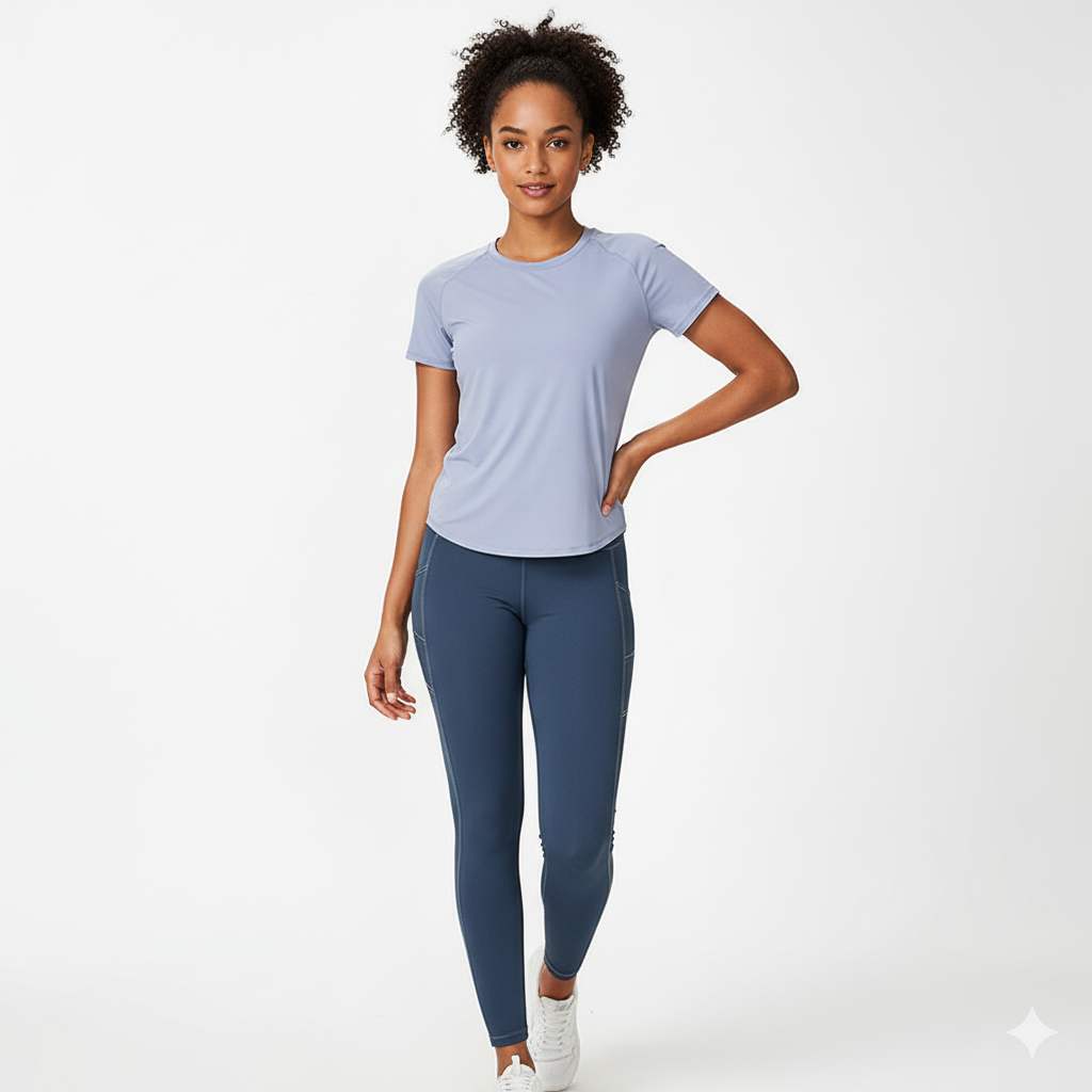 Women’s Loose Fit Yoga Top – Nude Feel Lightweight Sports T-Shirt