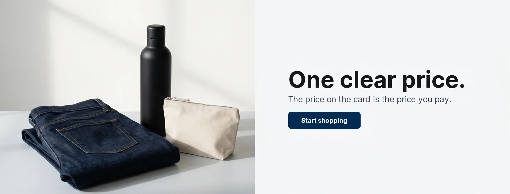 One clear price promotion